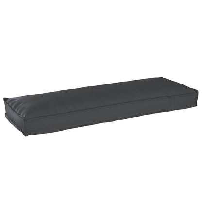 vidaXL Ensemble de 2 coussins de palette Noir 120 x 40 x 8 cm Tissu Oxford