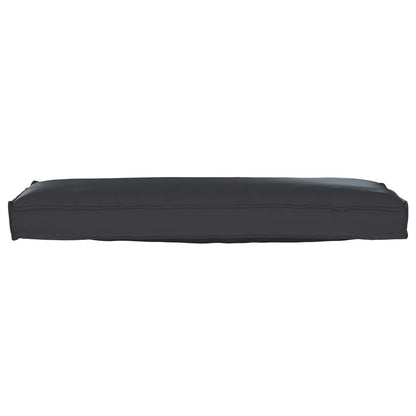 vidaXL Ensemble de 2 coussins de palette Noir 120 x 40 x 8 cm Tissu Oxford