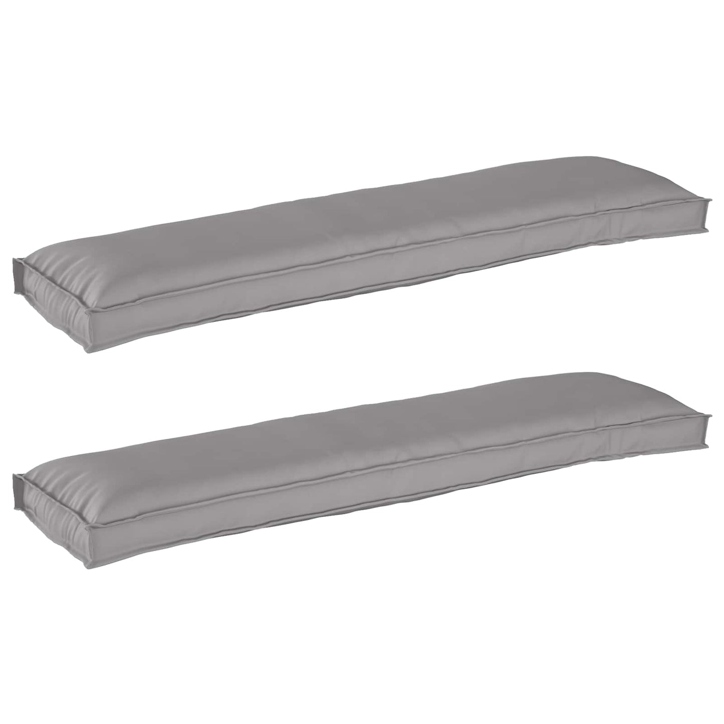 vidaXL Palettenkissenset 2 pcs Grau 150 x 40 x 8 cm Oxford-Stoff
