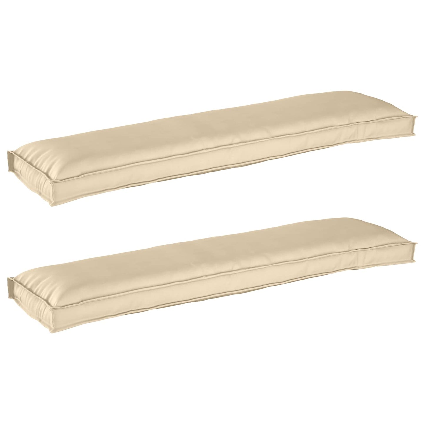 vidaXL Palettenkissenset 2 pcs Beige 150 x 40 x 8 cm Oxford-Stoff