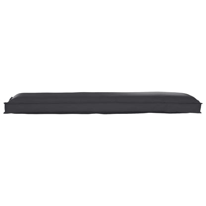 vidaXL Palettenkissenset 2 pcs Schwarz 150 x 40 x 8 cm Oxford-Stoff