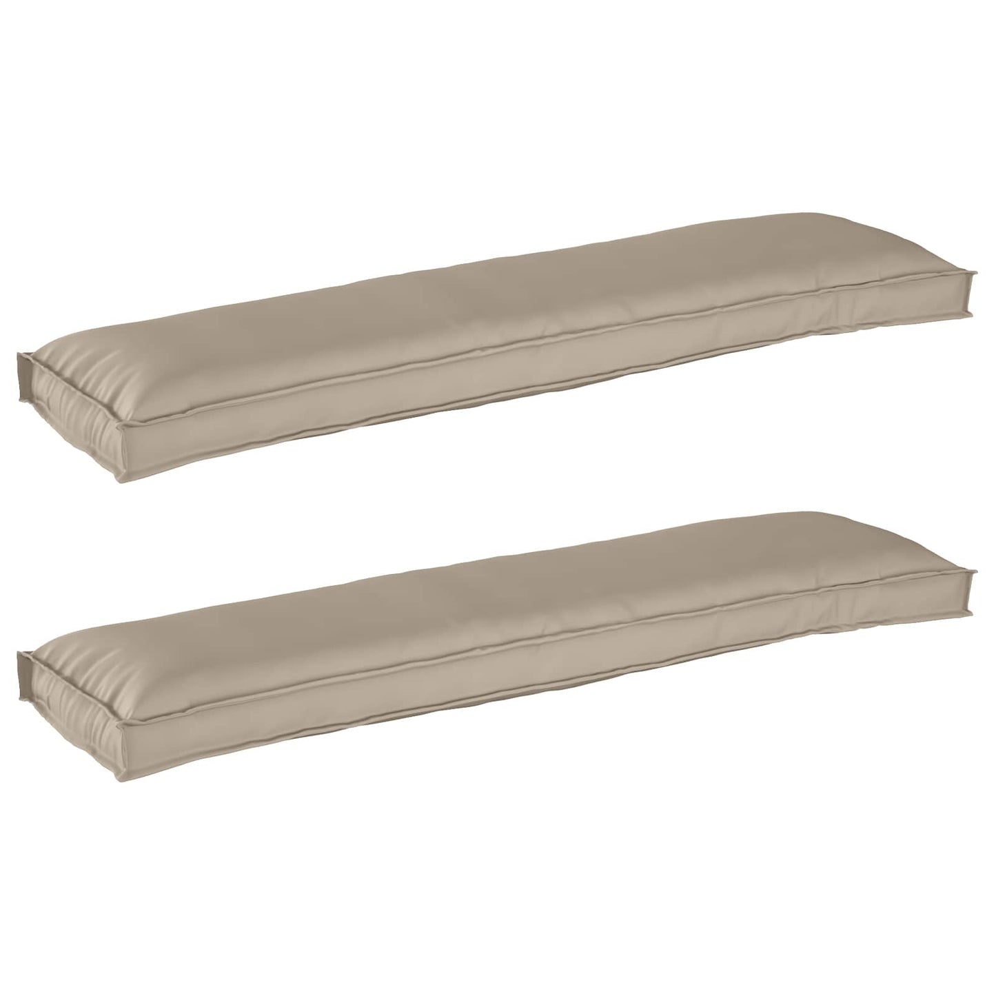 vidaXL Pallet Kissen Set 2 pcs Taupe 150 x 40 x 8 cm Oxford-Stoff