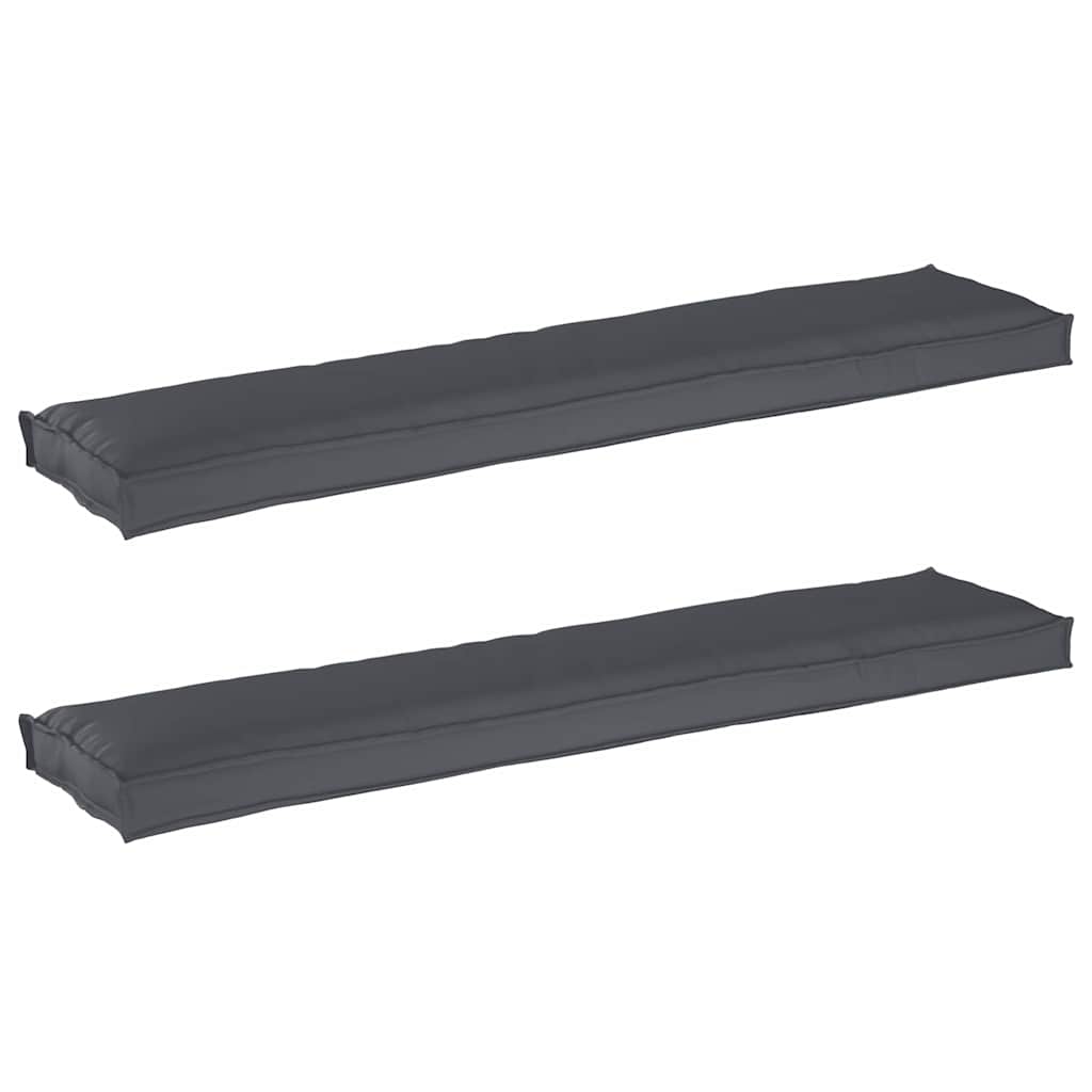 vidaXL Palettenkissenset 2 pcs Anthrazit 180 x 40 x 8 cm Oxford-Stoff