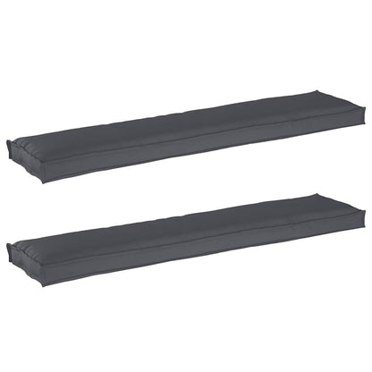 vidaXL Palettenkissenset 2 pcs Anthrazit 180 x 40 x 8 cm Oxford-Stoff