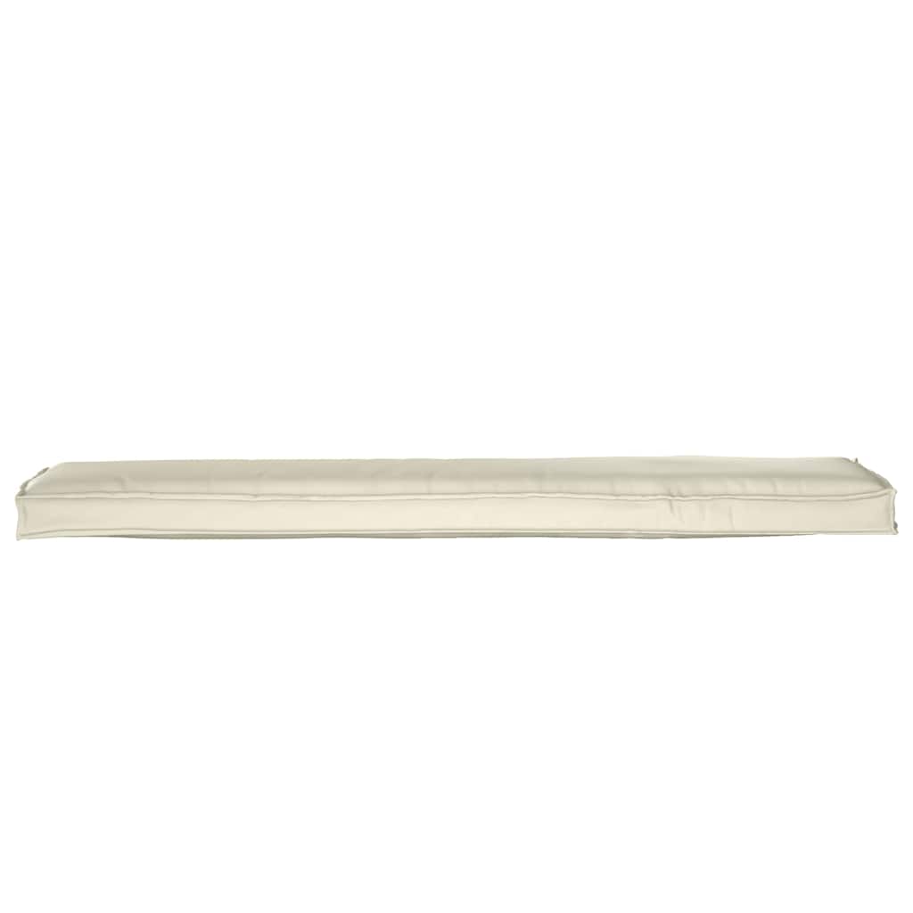 vidaXL Pallet Kissen Set 2 pcs Creme 180 x 40 x 8 cm 100% Polyester