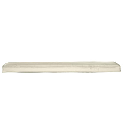vidaXL Pallet Kissen Set 2 pcs Creme 180 x 40 x 8 cm 100% Polyester