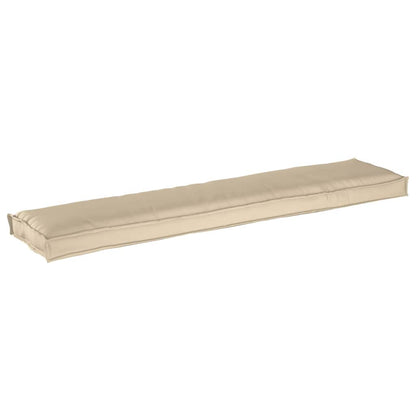 vidaXL Pallet Kissen Set 2 pcs Beige 180 x 40 x 8 cm 100% Polyester