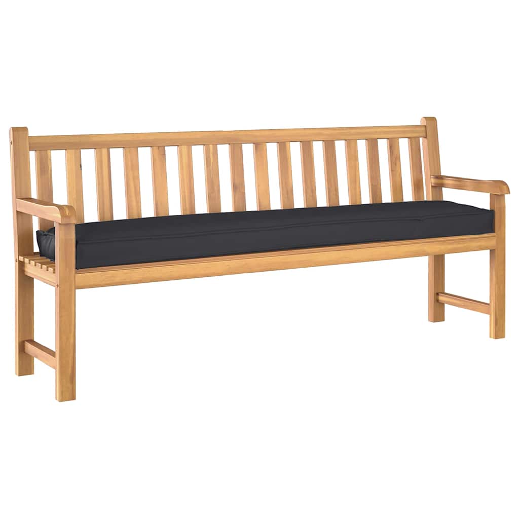 vidaXL Pallet Kissen Set 2 pcs Schwarz 180 x 40 x 8 cm 100% Polyester
