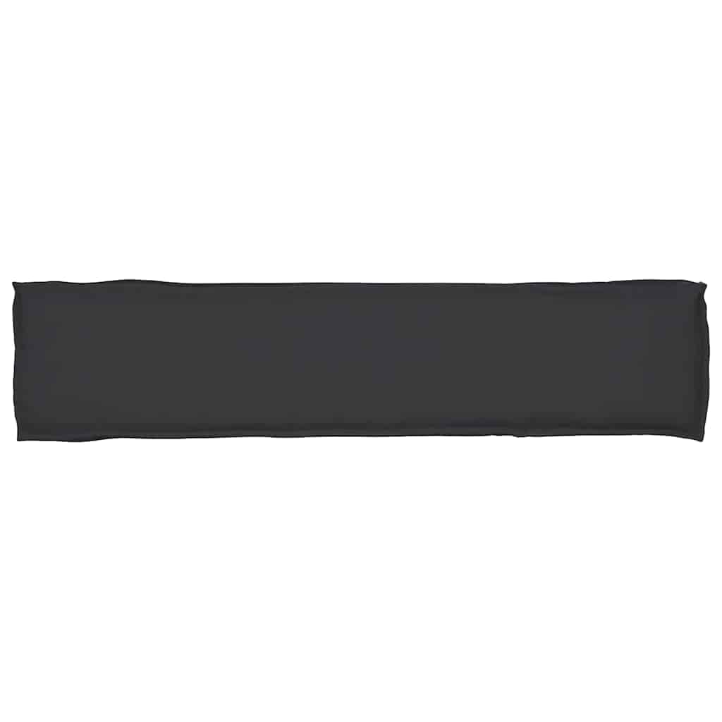 vidaXL Pallet Kissen Set 2 pcs Schwarz 180 x 40 x 8 cm 100% Polyester