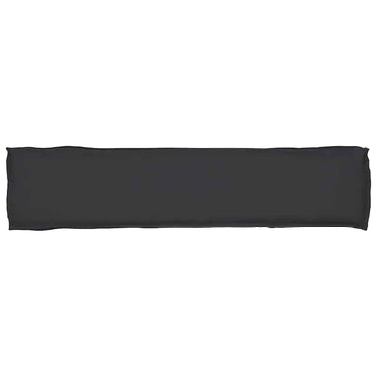 vidaXL Pallet Kissen Set 2 pcs Schwarz 180 x 40 x 8 cm 100% Polyester