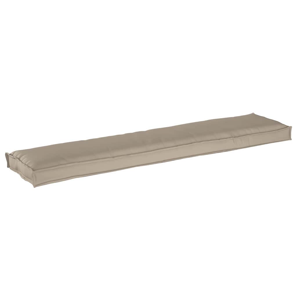 vidaXL Pallet Kissen Set 2 pcs Taupe 180 x 40 x 8 cm 100% Polyester