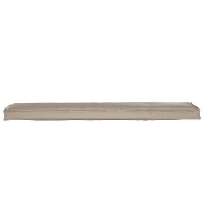 vidaXL Pallet Kissen Set 2 pcs Taupe 180 x 40 x 8 cm 100% Polyester