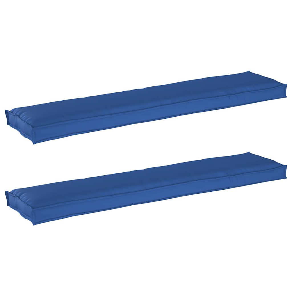 vidaXL Palettenkissenset 2 pcs Königsblau 180 x 40 x 8 cm Oxford-Stoff