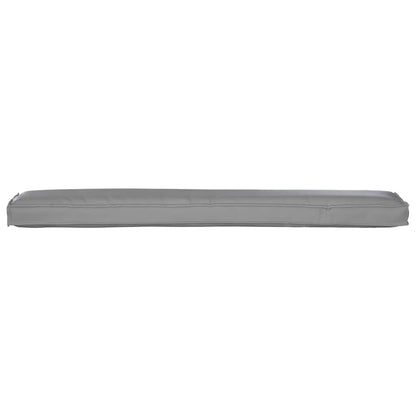 vidaXL Palettenkissenset 2 pcs Grau 200 x 40 x 8 cm Oxford-Gewebe