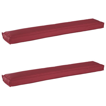 vidaXL Pallet Kissen Set 2 pcs Weinrot 200 x 40 x 8 cm Oxford Stoff