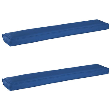 vidaXL Ensemble de coussins de palette 2 pcs Bleu roi 200 x 40 x 8 cm