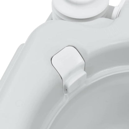 Camping-Toilette Grau und Weiß 41,5 x 36,5 x 42 cm Polyethylen