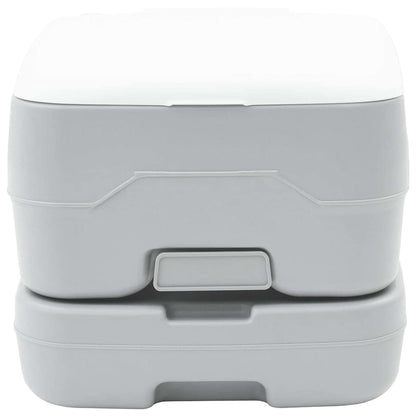 Camping-Toilette Grau und Weiß 41,5 x 36,5 x 30 cm Polyethylen