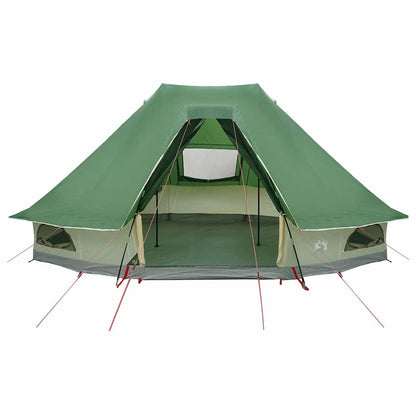 vidaXL Familien-Tipi-Zelt Tipi mit Dach Grün 466 x 310 x 240 cm