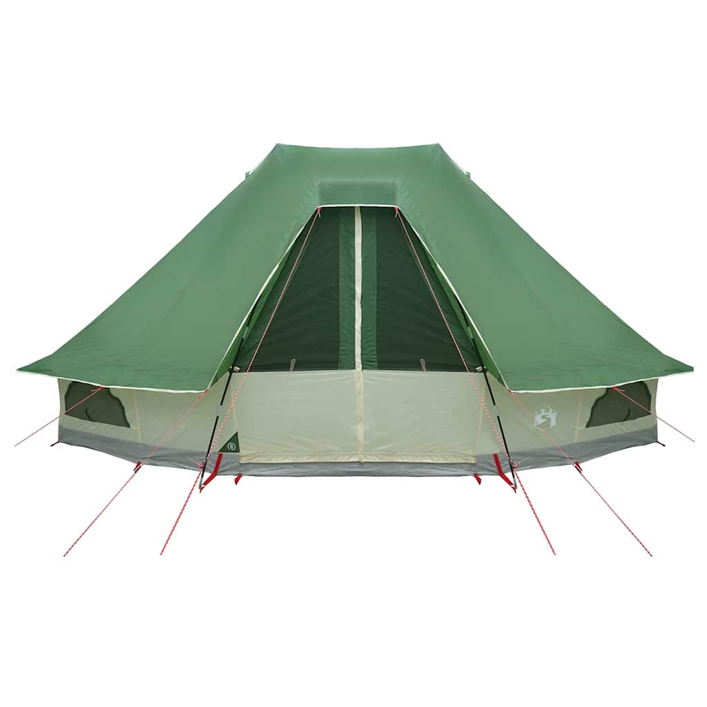 vidaXL Familien-Tipi-Zelt Tipi mit Dach Grün 466 x 310 x 240 cm
