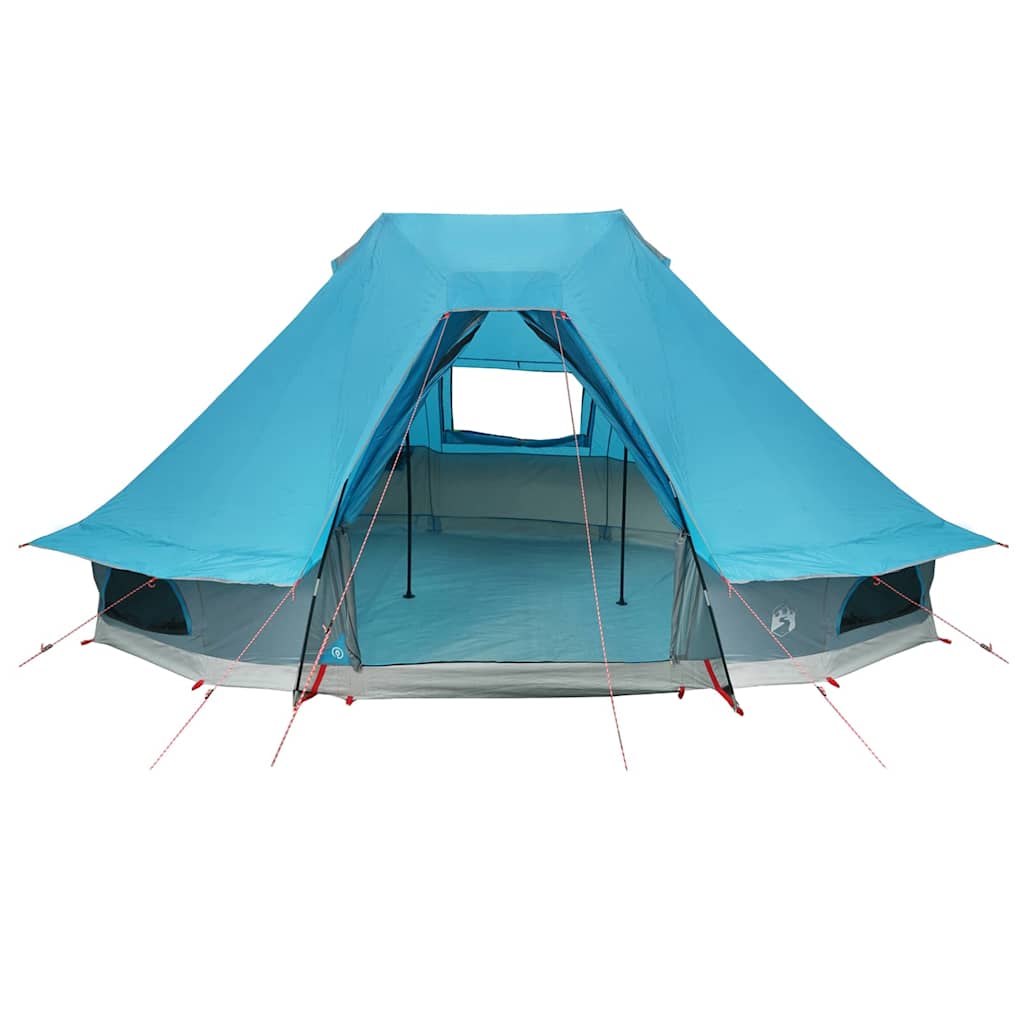 vidaXL Familien-Tipi-Zelt Tipi mit Dach Blau 466 x 310 x 240 cm