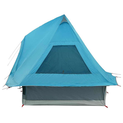 vidaXL Familien-Tipi-Zelt Tipi mit Dach Blau 466 x 310 x 240 cm