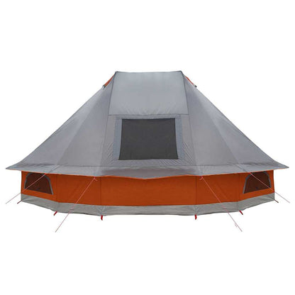vidaXL Familien-Tipi-Zelt Tipi Grau und Orange 466 x 310 x 240 cm