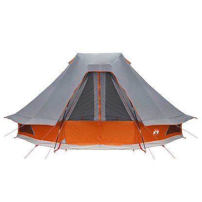 vidaXL Familien-Tipi-Zelt Tipi Grau und Orange 466 x 310 x 240 cm