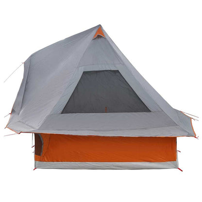 vidaXL Familien-Tipi-Zelt Tipi Grau und Orange 466 x 310 x 240 cm