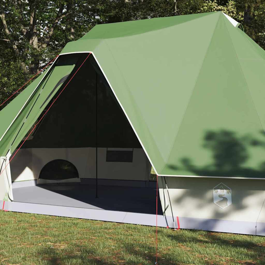 vidaXL Familien-Tipi-Zelt Tipi mit Dach Grün 680 x 430 x 270 cm