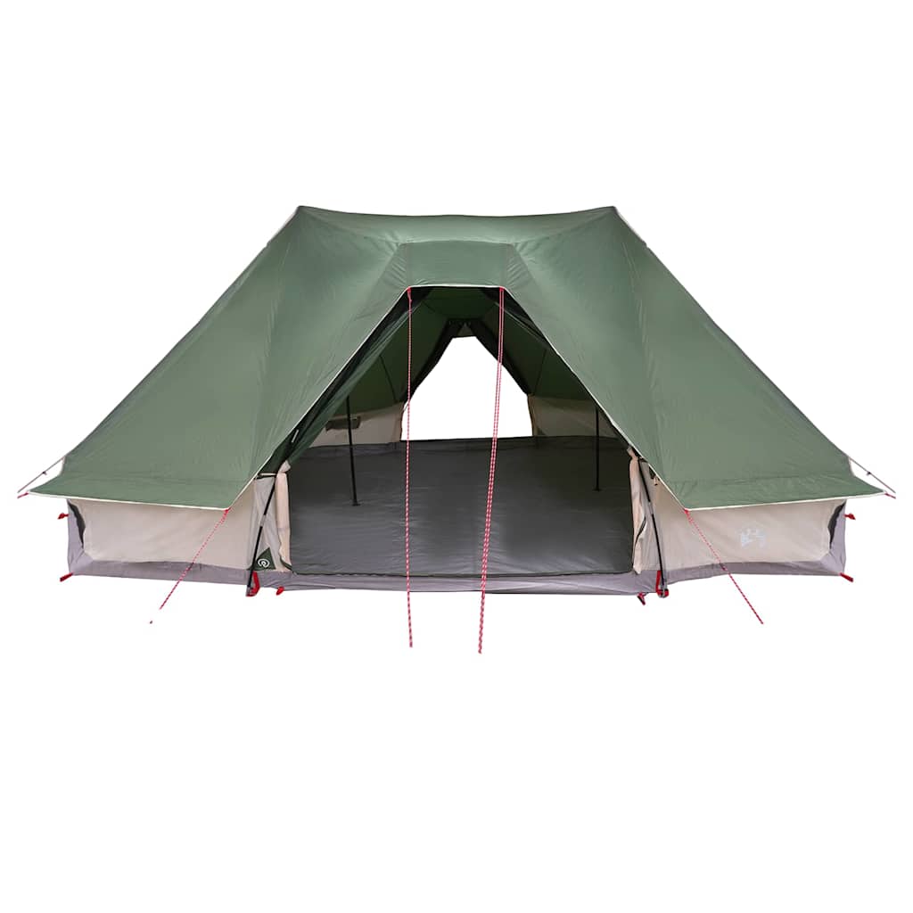 vidaXL Familien-Tipi-Zelt Tipi mit Dach Grün 680 x 430 x 270 cm