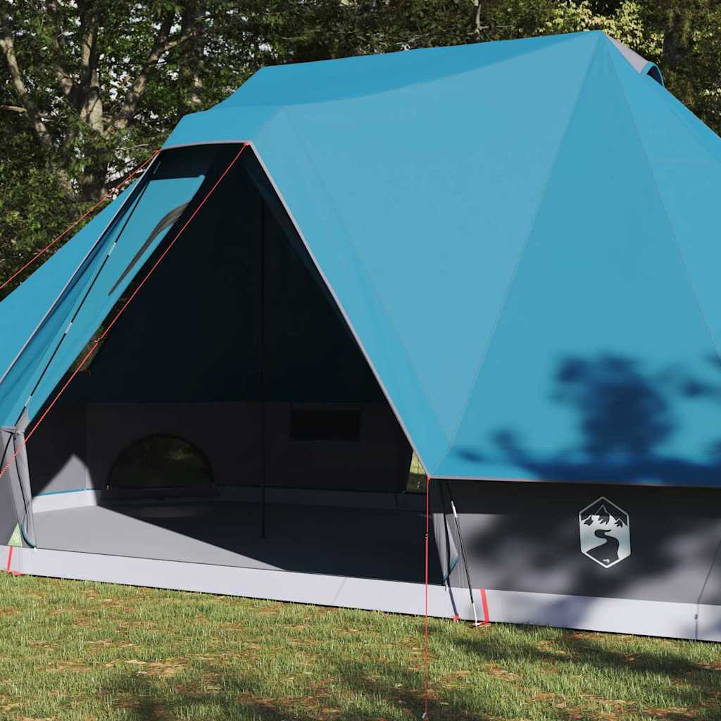vidaXL Familien-Tipi-Zelt Tipi mit Dach Blau 680 x 430 x 270 cm