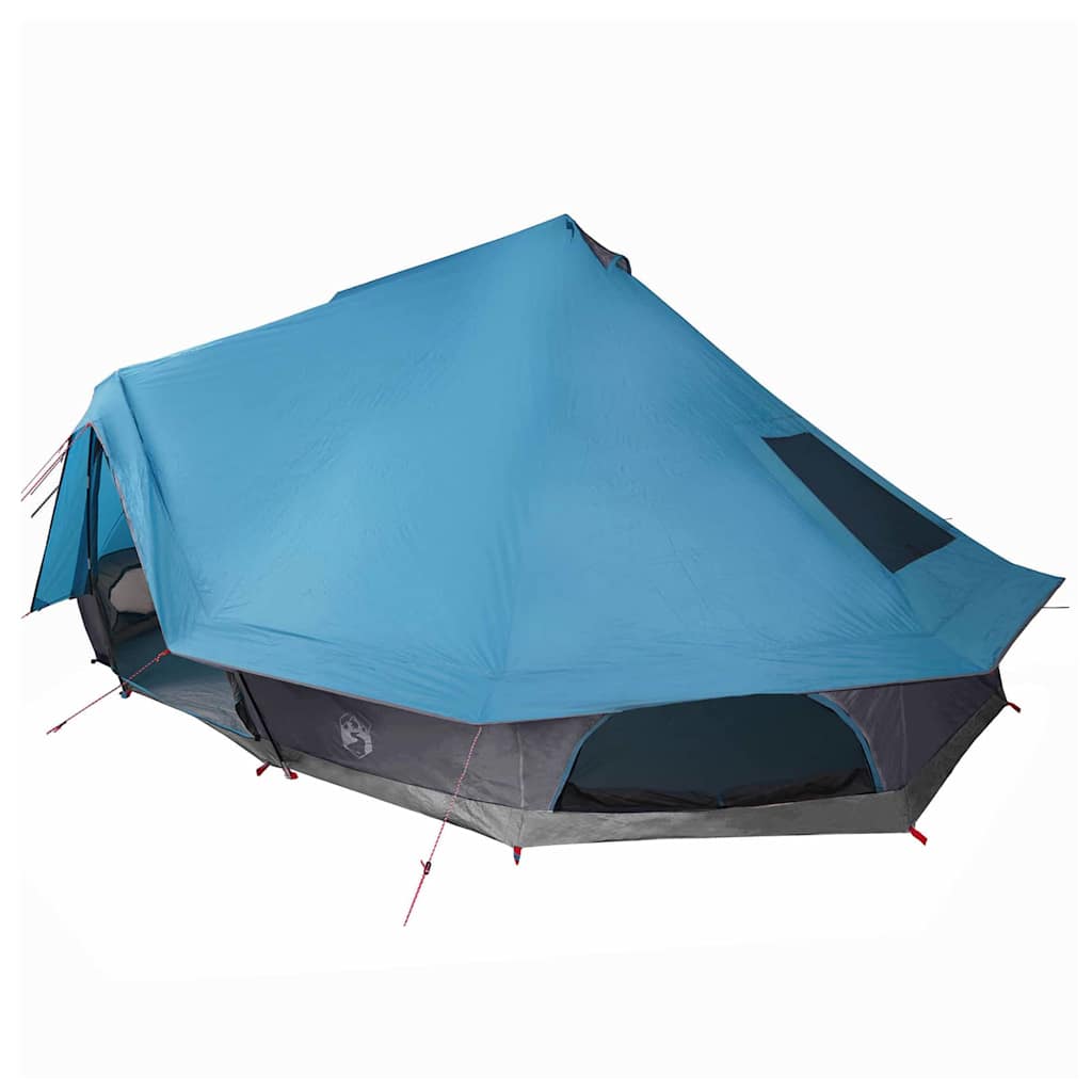 vidaXL Familien-Tipi-Zelt Tipi mit Dach Blau 680 x 430 x 270 cm