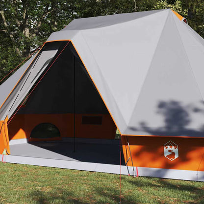 vidaXL Familien-Tipi-Zelt Tipi Grau und Orange 680 x 430 x 270 cm