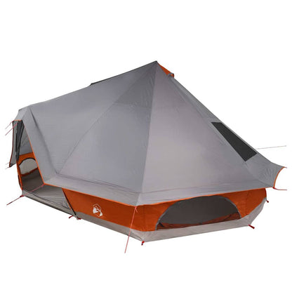 vidaXL Familien-Tipi-Zelt Tipi Grau und Orange 680 x 430 x 270 cm