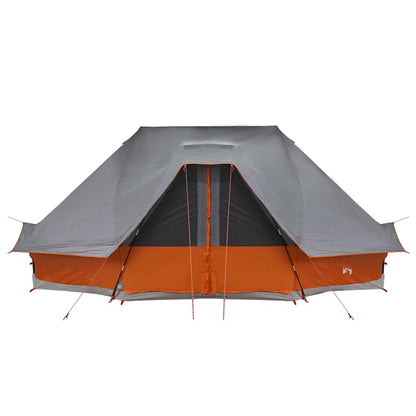 vidaXL Familien-Tipi-Zelt Tipi Grau und Orange 680 x 430 x 270 cm