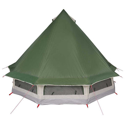 vidaXL Familien-Tipi-Zelt Tipi mit Dach Grün 404 x 370 x 270 cm