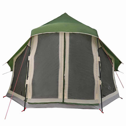 vidaXL Familien-Tipi-Zelt Tipi mit Dach Grün 404 x 370 x 270 cm