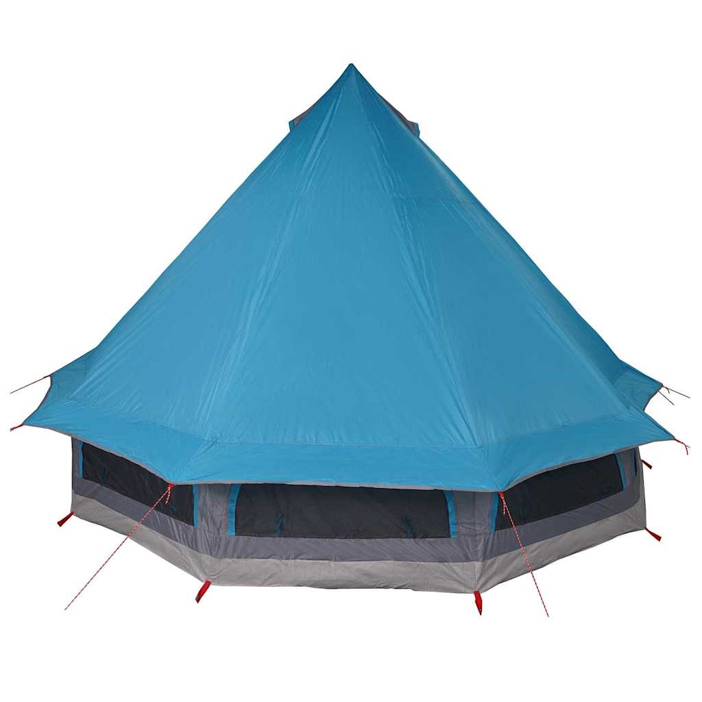 vidaXL Familien-Tipi-Zelt Tipi mit Dach Blau 404 x 370 x 270 cm