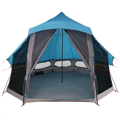 vidaXL Familien-Tipi-Zelt Tipi mit Dach Blau 404 x 370 x 270 cm