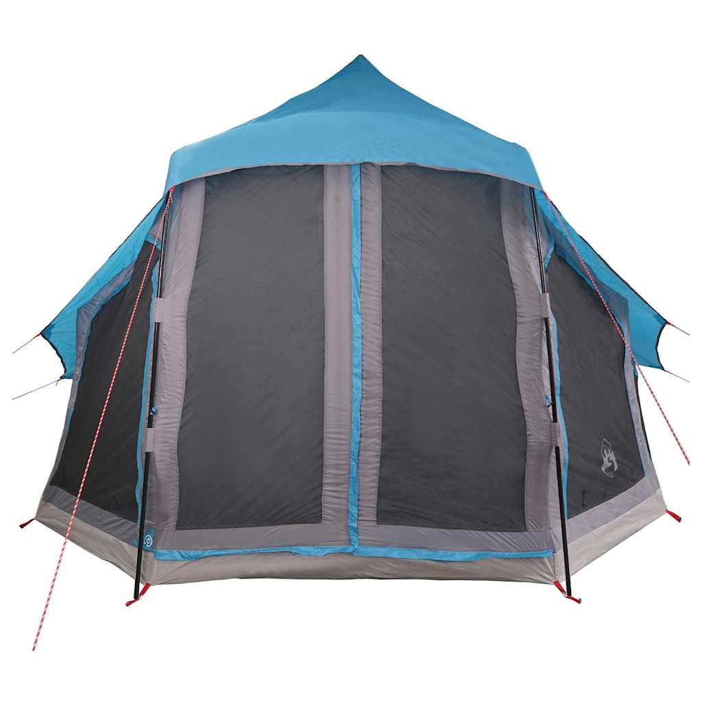 vidaXL Familien-Tipi-Zelt Tipi mit Dach Blau 404 x 370 x 270 cm