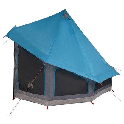 vidaXL Familien-Tipi-Zelt Tipi mit Dach Blau 404 x 370 x 270 cm