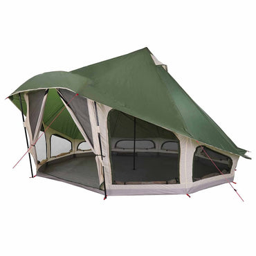 vidaXL Familien-Tipi-Zelt Tipi mit Dach Grün 508 x 470 x 300 cm