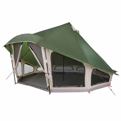 vidaXL Familien-Tipi-Zelt Tipi mit Dach Grün 508 x 470 x 300 cm