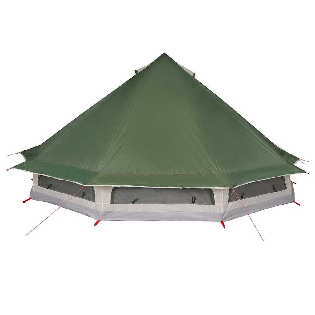 vidaXL Familien-Tipi-Zelt Tipi mit Dach Grün 508 x 470 x 300 cm