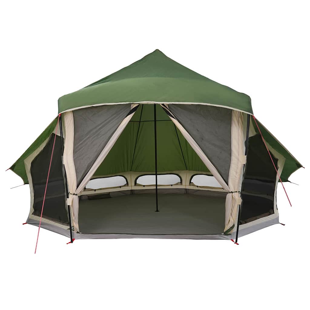 vidaXL Familien-Tipi-Zelt Tipi mit Dach Grün 508 x 470 x 300 cm