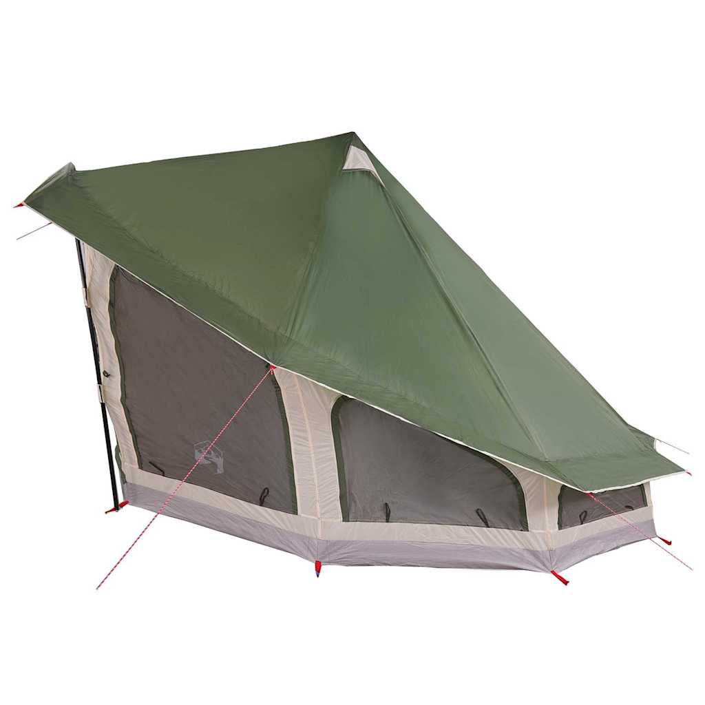 vidaXL Familien-Tipi-Zelt Tipi mit Dach Grün 508 x 470 x 300 cm