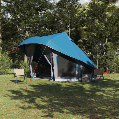 vidaXL Familien-Tipi-Zelt Tipi Blau und Grau 508 x 470 x 300 cm