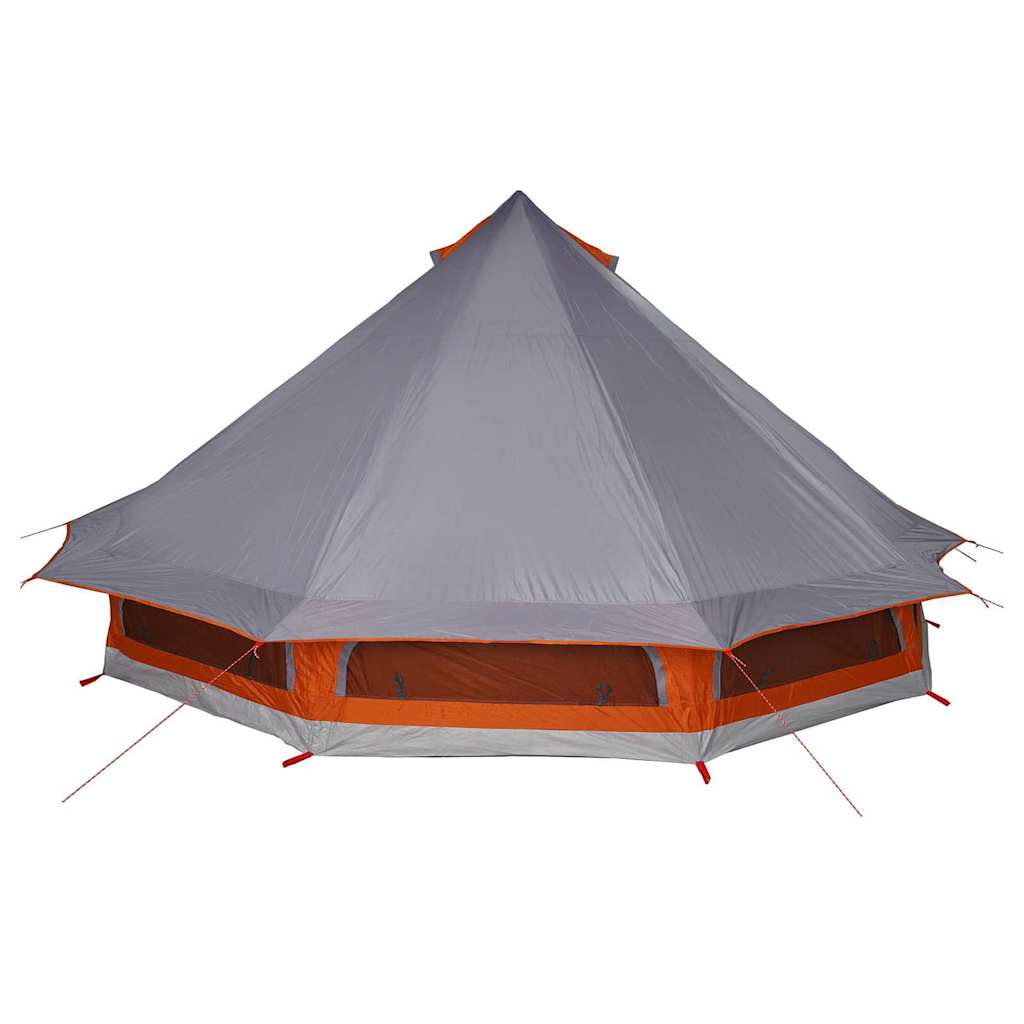 vidaXL Familien-Tipi-Zelt Tipi Grau und Orange 508 x 470 x 300 cm
