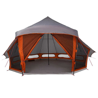 vidaXL Familien-Tipi-Zelt Tipi Grau und Orange 508 x 470 x 300 cm